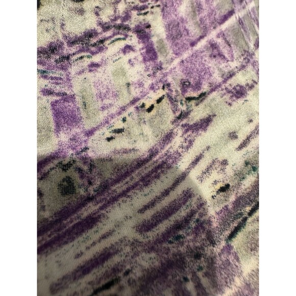 Luisa Viola Italian Brand Tunic Shirt Blouse Purple Grey Cityscape 12 - Picture 4 of 5